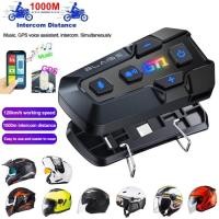 ราคา 1/2Pcs Motorcycle Helmet Bluetooth Intercom Headset Wireless Interphone Intercomunicador Moto Water (45956143027)