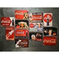 ราคา พร้อมส่ง ป้ายสังกะสี ฝาสังกะสี coca cola โค้ก (ออกบิล VAT ได้) (3384238979)