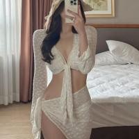 ราคา ขุดว่ายน้ำทูพีช ทูพีชน่ารัก ชุดว่ายน้ำทูพีชบิกินี่ Pure Desire ชุดว่ายน้ำสี่ชิ้น ทรงหัวใจ ขนาดหน้าอกเล็ก แยกชิ้น กระชับสรีระ แขนยาว (54358074977)