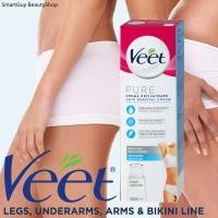 ราคา Veet Pure Hair Removal Cream Bikini&Underarms 100ml ครีมกำจัดขนบริเวณจุดซ่อนเร้นของร่างกายสูตรอ่อนโยนสำหรับผิวแพ้ง่าย (17326013439)