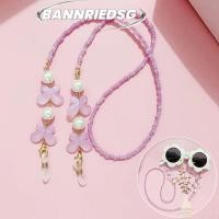 ราคา BANNRIEDSG989YR สายรัดเชือกเส้นเล็กแว่นกันแดด, แว่นอ่านหนังสือปรับผีเสื้อมุกเชือกแขวน, สร้อยคอประกบลูกปัดกันลื่นโซ่หูฟังสีสันสดใส (42181325471)