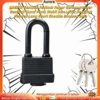 ราคา BREZIO กุญแจกุญแจรั้วประตู Locker กุญแจรถประตูล็อคกล่องคอยาวสั้น Shackle Encased เหล็ก (57655755331)