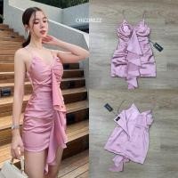 ราคา เดรสงานป้ายมือสองสีชมพูงานป้าย (28068958217)