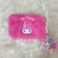 ราคา My Melody กระเป๋าสตางค์ขนนุ่มสีชมพู ลาย My Melody สำหรับเด็กและผู้หญิง (47503676840)