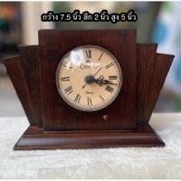 ราคา ใช้ได้ปกติ นาฬิกาตั้งโต๊ะไม้สักย้อมสี สวยคลาสสิคแนววินเทจ Vintage Camelot Mantle Table Clock (50455684239)