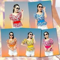 ราคา เสื้อลายดอก เสื้อทองกวาว แขนตุ๊กตา สม๊อคหลัง รุ่นดอกเล็ก (28471342846)