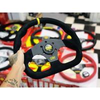 ราคา พวงมาลัย OMP SUPERQUADRO พวง แท้ Italy steering wheel omp superquadro super quadro original หนังกลับ หนังแท้ ของแท้ (24640282047)