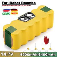 ราคา 14.4 โวลต์ 5.0Ah Irobot แบบชาร์จไฟได้ Roomba 500 600 700 800 900 595 620 650 780 890 แบตเตอรี่ (27202788365)