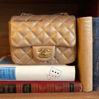 ราคา Chanel mini 7 Pearly gold แท้ สวย (4231475381)
