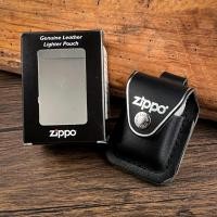 ราคา ซองหนังใส่ไฟแช็ก Zippo แท้ สีดำ | Zippo Pouch LPLBK | ซอง Zippo ร้อยเข็มขัด (29683870630)