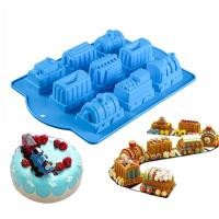 ราคา รูปทรงรถไฟ แม่พิมพ์เค้กซิลิโคนหัวรถจักรเค้ก Mould DIY Fondant วันเกิดเด็กช็อคโกแลตเค้ก Bakeware เครื่องมือเค้ก (27004626581)