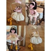 ราคา (สินค้าเดิม)เสื้อ3หลุมพร้อมกระโปรงฟักทอง+ผ้าโพกหัวลายจุดสีชมพูเหลืองสําหรับสาวๆใส่ไปโรงเรียนเล่นใส่เที่ยวซีซี่01 (50460693105)