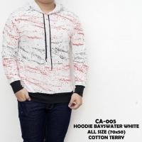 ราคา Sanvanina Mens Casual Hooded T-Shirt Full Motif ราคาถูก Bayswater White Hoodie (57005310897)