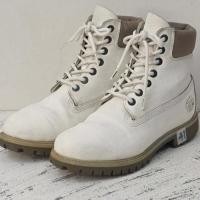 ราคา [พร้อมส่ง] Timberland แท้ 100% รองเท้าบูททิมเบอร์แลนด์มือสองรุ่นพิเศษ ไซส์41 สีขาว (52961741518)