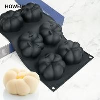 ราคา HOWEIP แม่พิมพ์ซิลิโคนมังคุด, 6 Cavity Reusable Mousse แม่พิมพ์เค้ก, DIY BPA-Free Non-Stick ขนมแม่พิมพ์ครัว Bakeware (54311608896)