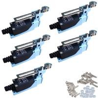 ราคา Momentary Limit Switch Travel Switch,Yusheng Adjustable Roller Lever Arm arduino Limit Switch NC-NO CNC Mill Laser Plasma Router (TZ-8108 Silver Contacts Metal Roller, 5 ชิ้น) (41331393218)