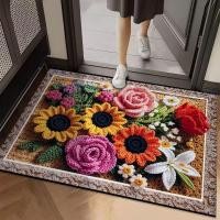 ราคา Pastoral ดอกไม้ Entrance Home พรมปูพื้น Dirt-Resistant Room พรม Entrance ห้องนั่งเล่นในครัวเรือน (41760963364)