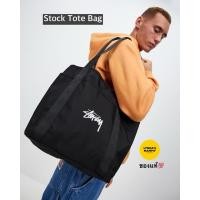 ราคา พรีออเดอร์ กระเป๋าสะพายข้าง สตัสซี่แท้ Stussy Stock Tote Bag สีดำ (24032856868)
