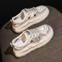 ราคา รองเท้าแตะหุ้มข้อแบบยาง Lace-Up พื้นPUหุ้มปลายเท้า ส้นสูงปานกลาง (50656928867)