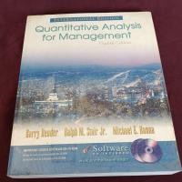 ราคา Quantitative Analysis for Management ไม่มีCDมีขีดเขียนจุดเหลือง (26268820271)