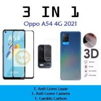 ราคา LAYAR กระจกนิรภัย OPPO A54 4G / OPPO A53 / OPPO A33 / OPPO A52 / OPPO A92 / OPPO A72 / OPPO A5 / OPPO A9 / 3in1 แพ็คเกจกระจกนิรภัยหน้าจอฟรีเลนส์กล้องหลังและผิว คาร์บอน (58152165832)