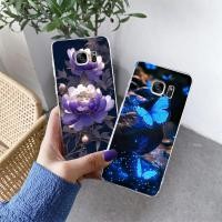 ราคา สําหรับ Samsung S7 Edge S8 S8 + S9 S9 Plus กรณีกันกระแทกน่ารักแมวสุนัขผีเสื้อซิลิโคนอ่อนนุ่มล้างสําหรับ Samsung Galaxy S7 หินอ่อนป้องกันดอกไม้โปร่งใสเคสโทรศัพท์ (29974112305)