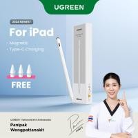 ราคา 【ฟรีเคสป้องกัน】UGREEN ปากกาสไตลัส Apple Pencil (USB-C) Magnetic สําหรับ iPad Pro 12.9 Air Mini 2022 ปากกาเอียงการปฏิเสธฝ่ามือบลูทูธ (44219178200)