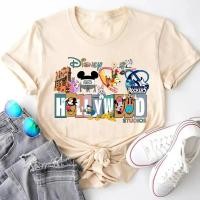 ราคา เสื้อยืดท่องเที่ยวสำหรับครอบครัวดิสนีย์ ยูนิเวอร์แซล สตูดิโอ เสื้อยืดลายตัวการ์ตูนดิสนีย์ เสื้อยืดดิสนีย์ เสื้อยืดแขนสั้ (53808359746)