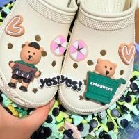 ราคา ชุดเสน่ห์กับรองเท้าแตะไขว้หมี 8 ชิ้นพร้อมรองเท้าแตะรองเท้าแตะโฟม (26936499806)