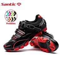 ราคา ❤ Santic รองเท้าปั่นจักรยานผู้ชาย SPD จักรยานเสือภูเขาล็อครองเท้าอุปกรณ์เสริมสำหรับปั่นจักรยาน (43663980627)