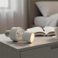 ราคา ฐานโคมไฟเซ็นเซอร์ตรวจจับความเคลื่อนไหวแบบไร้สาย PIR สําหรับขั้วหลอด E27, รองรับหลอดไฟอัจฉริยะ, เปิดปิดอัตโนมัติด้วยการตรวจจับความเคลื่อนไหว AC 110-220V (47660829723)