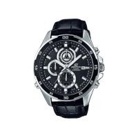 ราคา Casio Edifice นาฬิกาข้อมือผู้ชาย สายหนัง รุ่น EFR-547L-1A - Silver/Black (261371816)