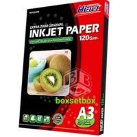 ราคา กระดาษA3 อิงค์เจทผิวด้านกันน้ำ 120g./แพค100แผ่น HI JET HE123-100 A3 (11006137667)