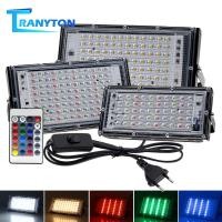 ราคา LED Floodlightไฟสปอตไลท์กันน้ำ 50W 100W AC220V แสงขาว/แสงอุ่น/RGB ไฟส่องสว่างกลางแจ้งกันน้ำ ไฟถนนกันน้ำ ไฟสวน (54511010437)