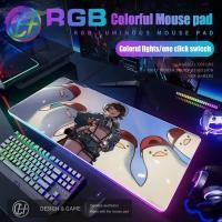 ราคา 900x400x3 มม.แผ่นรองเมาส์ RGB Gaming Mouse Pad โต๊ะ HD Gamer ไฟ LED ขนาดใหญ่ XXL Oozora Subaru Hololive แผ่นรองเมาส์ (42380286896)