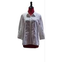 ราคา เสื้อเชิ้ตผ้าฝ้ายปักฉลุลายดอกไม้สีขาวTalbots (17282793012)