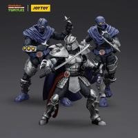 ราคา [สต๊อกพร้อมจัดส่งที่รวดเร็ว] JOYTOY Dark Source Ninja Turtles Shredder Big Foot Soldier 3 People Group 1: 18 Movable Soldier Model Play (41806779706)