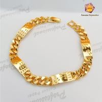 ราคา เครื่องประดับสําหรับผู้หญิง Xuping สร้อยข้อมือหรูหรา Xuping จานข้าว 24K ชุบทอง GX-16 (54908453578)