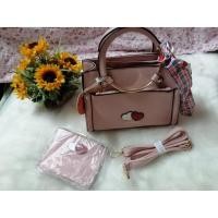 ราคา 【พร้อมส่ง】กระเป๋า กระเป๋าแฟชั่น Shumiya สีชมพู กระเป๋าสะพายข้างผู้หญิง (8061775014)