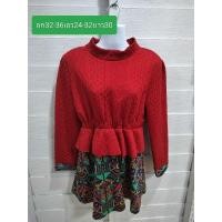 ราคา ชุดเดรสแขนยาว สีแดง มือสอง ใส่เที่ยวคริสมาสต์ (25453091973)