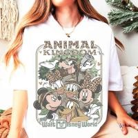 ราคา Disney Mickey and Friends Animal Kingdom Adventure Mode เสื้อยืด "Lets Go Wild Together" Tshirt Disney Park Holiday Family Dress (46911232473)
