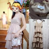 ราคา เดรสสีนู๊ด ฟรีไซด์ งานป้ายmatinee แจกส่วนลด 130 ด้วยน๊าาา (763328777)