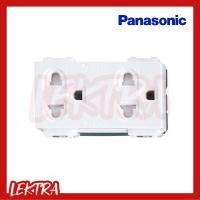 ราคา PANASONIC ปลั๊กคู่กราวด์ เต้ารับคู่ 3ขา รุ่นใหม่ WEG15929 ของแท้ (3171355359)