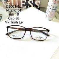 ราคา กรอบแว่นตาพลาสติก D300 Dunlop เกาหลีแท้ - แว่นตา Trinh Le (56708116567)