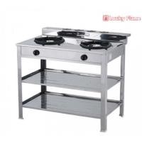 ราคา เตาแก๊ส หัวคู่ สเตนเลสทั้งตัว ตั้งพื้น Lucky Flame รุ่น AT402 (Silver) (1700053893)
