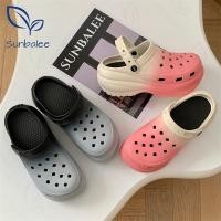 ราคา SUN8694-2T รองเท้าสีทูโทน รองเท้าหัวโต ไม่มีตัวติด เสริมส้น 5 cm รองเท้ารัดส้น วัสดุ EVA พร้อมส่ง (26269075536)
