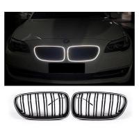 ราคา สําหรับ BMW 5 Series F10 F11 F18 Glossy Black Grille การปรับเปลี่ยน LED Double Line Grille Bar illuminated Grille 2010-2017 (53359168141)