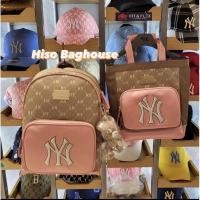ราคา พร้อมส่ง แท้% MLB [Kids] Dia MONOGRAM Sub Bag/กระเป๋าเป้ Backpack NEW YORK YANKEES (20374766331)