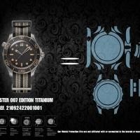 ราคา ฟิล์มป้องกันรอยนาฬิกา Watch Protection Film for Omega Seamaster 007 Edition Titanium 210.92.42.20.01.001 (49207848875)