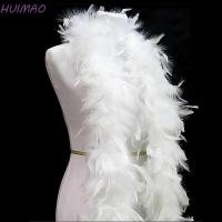 ราคา HUIMAO ขนนกสีขาว Boa งานแต่งงาน 2M ผ้าคลุมไหล่ผ้าพันคอตุรกี Chandelle Plume ต้นคริสต์มาสริบบิ้น Garland (53961264848)